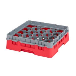 CAMBRO - 20S318-163 - Cesta de lavado 20 comp. 1 altura - 11,8 cm Ø máx. - alt. máx. 9,4 cm - 50 x 50 x 14,3 cm - Rojo Precio: 46.49999992. SKU: B15C9X97AM