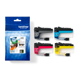 BROTHER pack de 4 cartuchos de tinta negro cian magenta y amarillo lc426val/LC426VAL