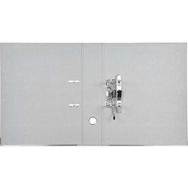 Liderpapel Archivador de Palanca Documenta Folio, Forrado PVC, Rado, Lomo 75mm, Compresor Metálico, Gris