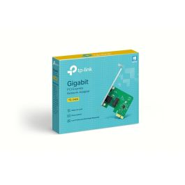 TP-Link TG-3468 Adaptador de Red Gigabit PCIe 10/100/1000Mbps, Tarjeta Ethernet de Alto Rendimiento 32-bit con Wake-on-LAN