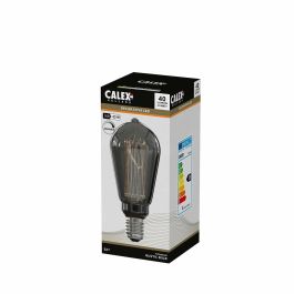 Bombilla LED E27 - CALEX - FIBRA DE VIDRIO RÚSTICA ST64 - 3,5 W - 40 lm - 2000 K - Regulable - Titanio