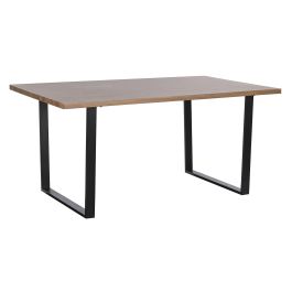 Mesa de Comedor Home ESPRIT Marrón Negro Hierro Madera MDF 160 x 90 x 75 cm Precio: 217.49999986. SKU: B172WWH956