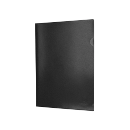 Liderpapel Carpeta Uñero Polipropileno DIN A4 Negro Opaco con Capacidad para 20 Hojas