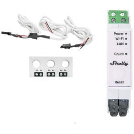 Shelly Pro 3EM-3CT63 Relé WLAN LAN Medidor de Corriente 63A con CT BT Montaje DIN-Rail Precio: 147.49999946. SKU: B1E5KDBWC5