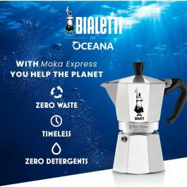 Cafetera Italiana Bialetti 0001165/X4 Plateado Metal Acero Inoxidable Aluminio 1 L