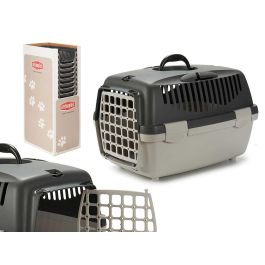 Transportín Plástico Gris Stefanplast 33x30x47 cm - Antracita/Gris Claro (18 Unidades)