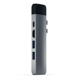 Satechi TYPE-C PRO HUB ADAPTER, HDMI 4K, USB 3.0, Micro SD, for MacBook Pro 13” and 15” models Satechi TYPE-C PRO HUB ADAPTER, HDMI 4K, USB 3.0, Micro SD, for MacBook Pro 13” and 15” models