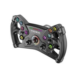 MOZA RACING RS047 Volante KS Formula Wheel para PC, 300mm, Aluminio, Con Cable, Retroiluminación LED y Levas Magnéticas