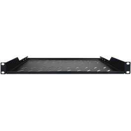 Digitus Estante Fijo Perforado 1U para Racks 19" Profundidad 400mm, 45x483x250 mm, Carga hasta 15 kg, Negro RAL 9005