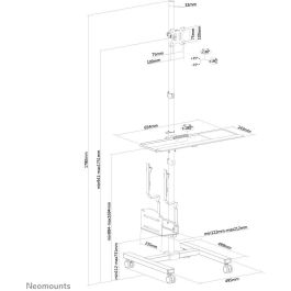 Soporte TV Neomounts FPMA-MOBILE1700 10-32" 8 kg