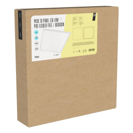 BX3 Light - Pack 10 Paneles LED Empotrables 40W 4000Lm 60x60cm Flicker Free 6000K para Techo, Oficinas y Comercios [BX3LPT59540WPHILIPCW]