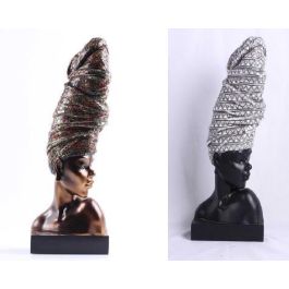 DKD Home Decor Figura Africana de Resina Negro Cobrizo 13.5 x 42 x 15.5 cm - Lote de 2 Unidades Precio: 32.3796. SKU: B19EXTZRAY