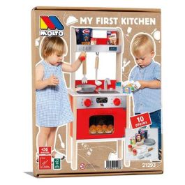 Mi primera cocina de madera con 10 accesorios 73x23,5x34 cm Mi primera cocina de madera con 10 accesorios 73x23,5x34 cm