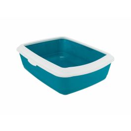 Arenero para Gatos Trixie Classic Azul Blanco Plástico 37 × 15 × 47 cm