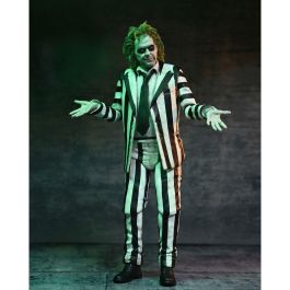 NECA Figura Ultimate Beetlejuice Traje Rayado Beetlejuice 18cm