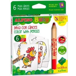 Alpino Lápices De Colores Baby "La Granja" Para Bebés Con Cartas Para Colorear C-Surtidos Estuche 6 Ud Precio: 5.50000055. SKU: B182ZB5YK6
