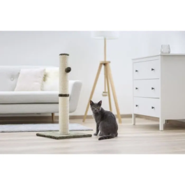 Kerbl Poste Rascador Maxi Opal para Gatos, 78cm, Gris, Tubo de Sisal