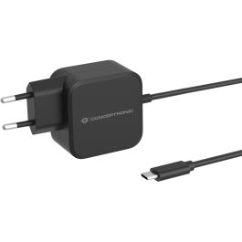 Conceptronic OZUL04BE Cargador Pared USB PD GaN 67W USB-C con Cable Incorporado 180cm Negro