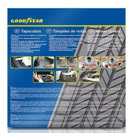 Goodyear Tapacubos Monaco Bicolor 15" Negro-Plata Cs1 GOD9054 - Juego de 4 Unidades