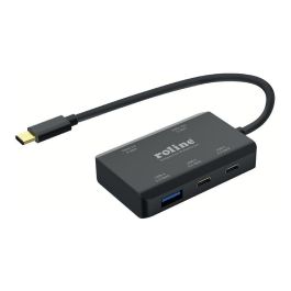 ROLINE Hub USB 3.2 Gen 2 (14.02.5060), 4 Puertos (2x USB-A + 2x USB-C) con Power Delivery de 100 W, Cable Tipo C, Color Negro Precio: 51.49999943. SKU: B1AEDVHM6P