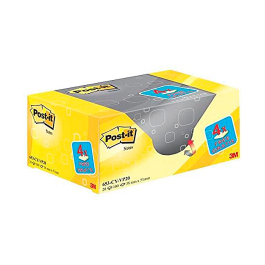 Post-It Bloc Notas Adhesivas 653 38x51 Canary Yellow Paquete 16 Ud + 4 Ud Gratis