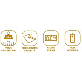 Little Balance LIT3760240780908 Báscula culinaria Slim Naranja