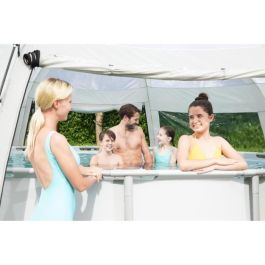 Cúpula de protección BESTWAY Flowclear : para piscinas elevadas redondas Cúpula de protección BESTWAY Flowclear : para piscinas elevadas redondas