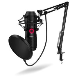 Krom Kapsule Negro Micrófono USB Condensador Doble Profesional para Streaming, Podcast y Grabación con Filtro Antipop y Soporte Antishock Precio: 59.50000034. SKU: S0227828