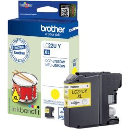 Brother LC22UY Cartucho de Tinta Amarillo Alto Rendimiento (XL) Tinta a Base de Pigmentos 1200 Páginas Original Precio: 31.50000018. SKU: B1FR7R8GRC