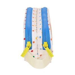 Portatodo Doble Benetton Topitos Blanco (21 x 8 x 6 cm) Portatodo Doble Benetton Topitos Blanco (21 x 8 x 6 cm)