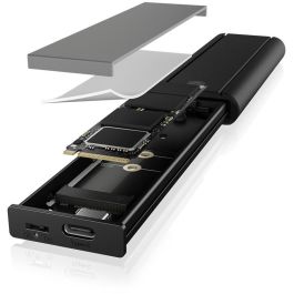 ICY BOX IB-1807MT-C31 Caja Externa USB-C 3.2 para M.2 NVMe SSD con Protección de Escritura