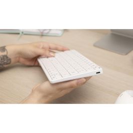 Teclado TKL - BLUESTORK - Bluetooth recargable para Mac - Blanco