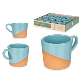 Taza Cafe Barro 80Ml Asa Turquesa La Dehesa 8X5CM (24 Unidades)