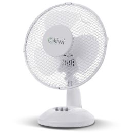 Ventilador de Sobremesa Kiwi Blanco Ø 27 cm 21W (4 Unidades)