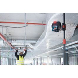 Bosch Professional GLL 3-80 C Nivel Láser de Línea 3x360°, 30m (120m con receptor), Bluetooth, IP54, Incluye Baterías