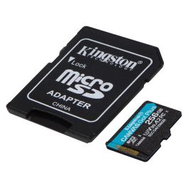 Kingston Tarjeta Memoria Canvas Go! Plus 256GB microSD XC Clase 10 U3 V30 200MBs SDCG4/256GB