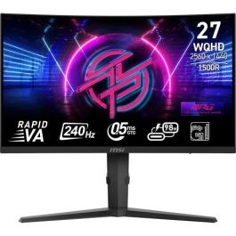 MSI Monitor Mpg 275Cqrxf. 27" Rapid Va Curvo 1500R. 2560X1440 . 240Hz. Negro Precio: 422.89000028. SKU: B1DCDLANBK