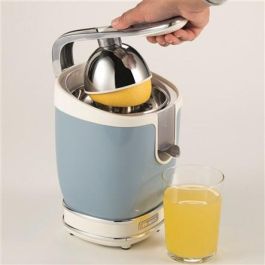 Ariete 413/05 Exprimidor Vintage Azul para Zumos Saludables con Mango a Presión y Doble Cono