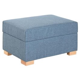 DKD Home Decor Reposapiés Urban Azul Poliéster Madera 50 x 70 x 40 cm con Almacenaje Interior Precio: 121.58999963. SKU: B17VCBX3FS