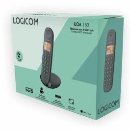 Logicom LOG3483071500087 Teléfono fijo inalámbrico DECT ILOA 150 SOLO Negro Sin contestador