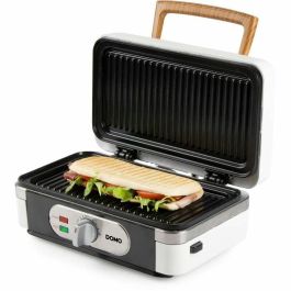 Domo DO9277C Electrodoméstico 3 en 1 para Croquetas, Gofres y Grill - 1100 W - Blanco
