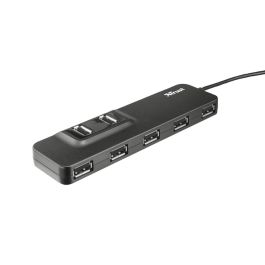 Hub Usb 2.0 Trust Oila 7 Puertos Incluye Adaptador Corriente