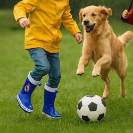 Cerdá Real Madrid T026 Botas de Lluvia PVC para Niños, Talla 26, Color Azul