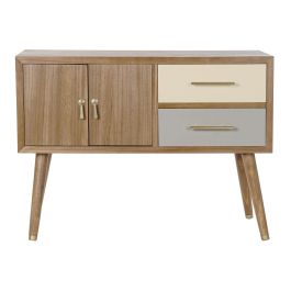 DKD Home Decor Mueble TV Glam Gris Crema 90 x 66.5 x 34 cm