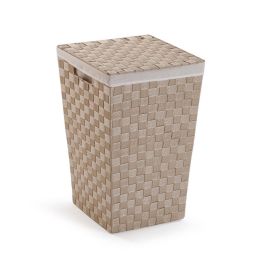 Cesto para la Ropa Sucia Versa Beige Poliéster Metal Polipropileno 33 x 52 x 33 cm