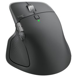 Logitech MX Master 4 Ratón Inalámbrico Ergonómico Grafito con Respuesta Háptica Avanzada y Desplazamiento Ultrarrápido USB-C Bluetooth 8000 DPI
