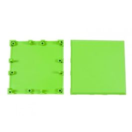 ALLNET ALL-BRICK-0365 BrickRknowledge Plástico Verde 2x2 arriba y abajo, Pack de 10 bandejas