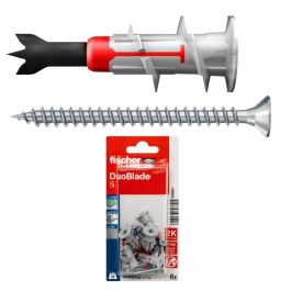Fischer Taco Duoblade Autoperforante con Tornillo PZ2 para Placa de Yeso y Fibra 4-5mm (6 Unidades) Precio: 6.59000001. SKU: S7908465