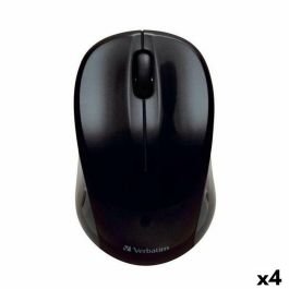 Ratón Inalámbrico Verbatim GO NANO Negro 1600 dpi (4 Unidades)
