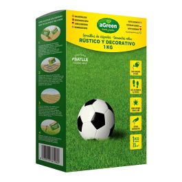 Agreen Semillas de césped rústico y decorativo 1 kg - Alta densidad y bajo mantenimiento